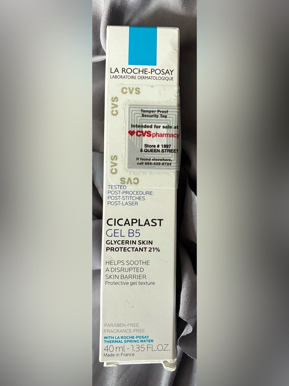 La Roche-Posay Cicaplast Gel B5 Skin Protectant 1.35 oz New